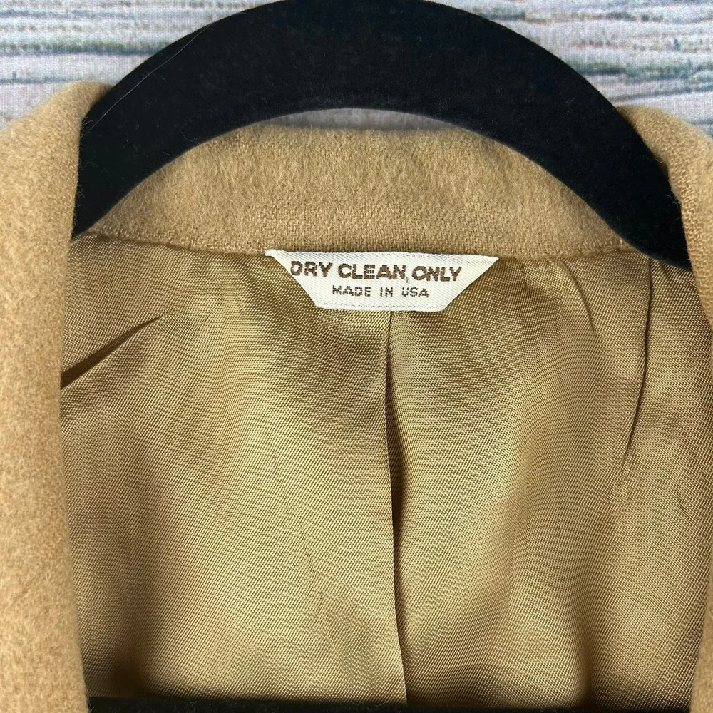 Men's‎ Tan 100% Camel Hair Blazer Jacket – Classic Two-Button Style